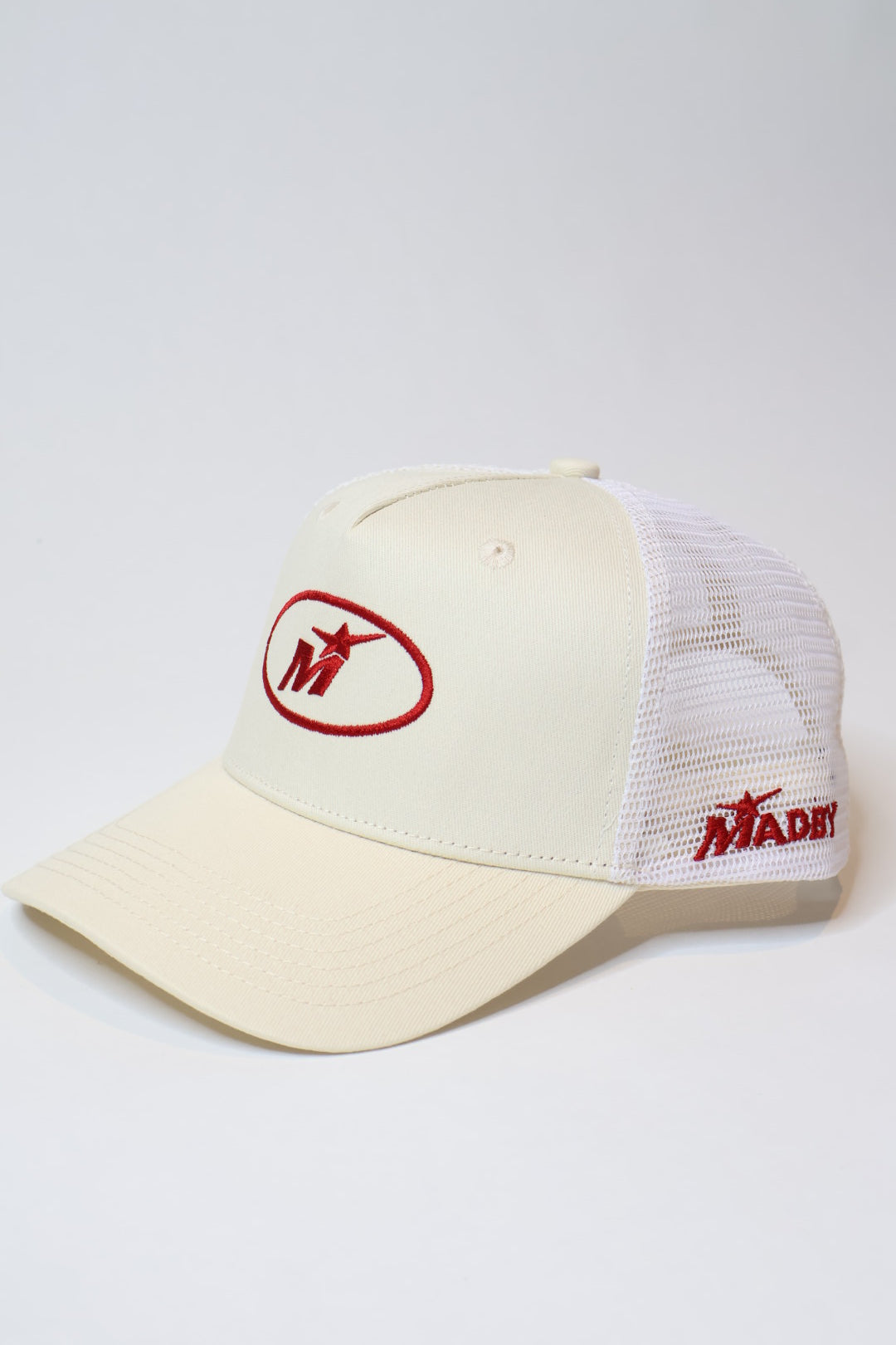 Cream trucker cap