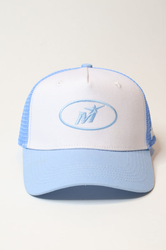 Blue trucker cap