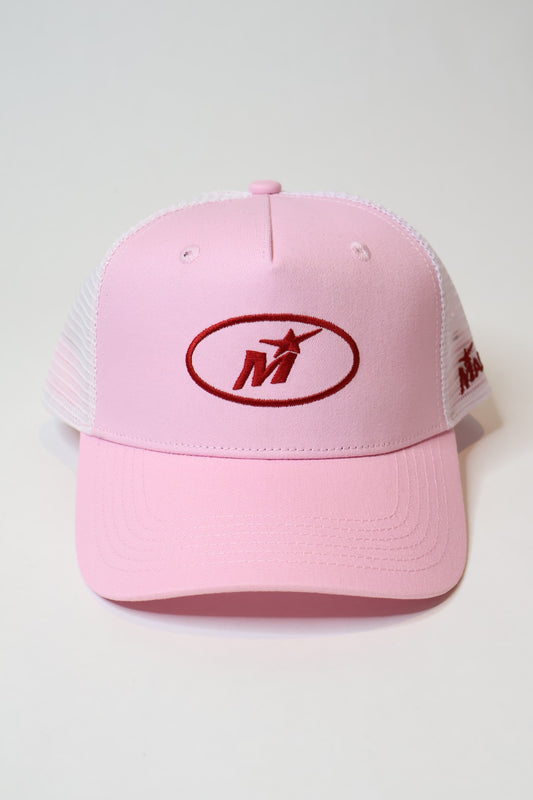 Pink trucker cap