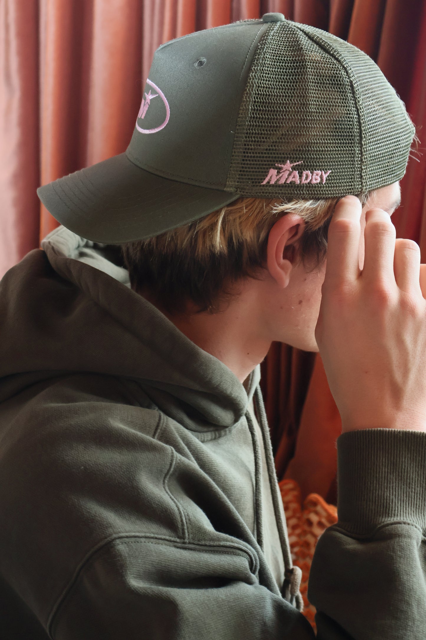 Khaki trucker cap