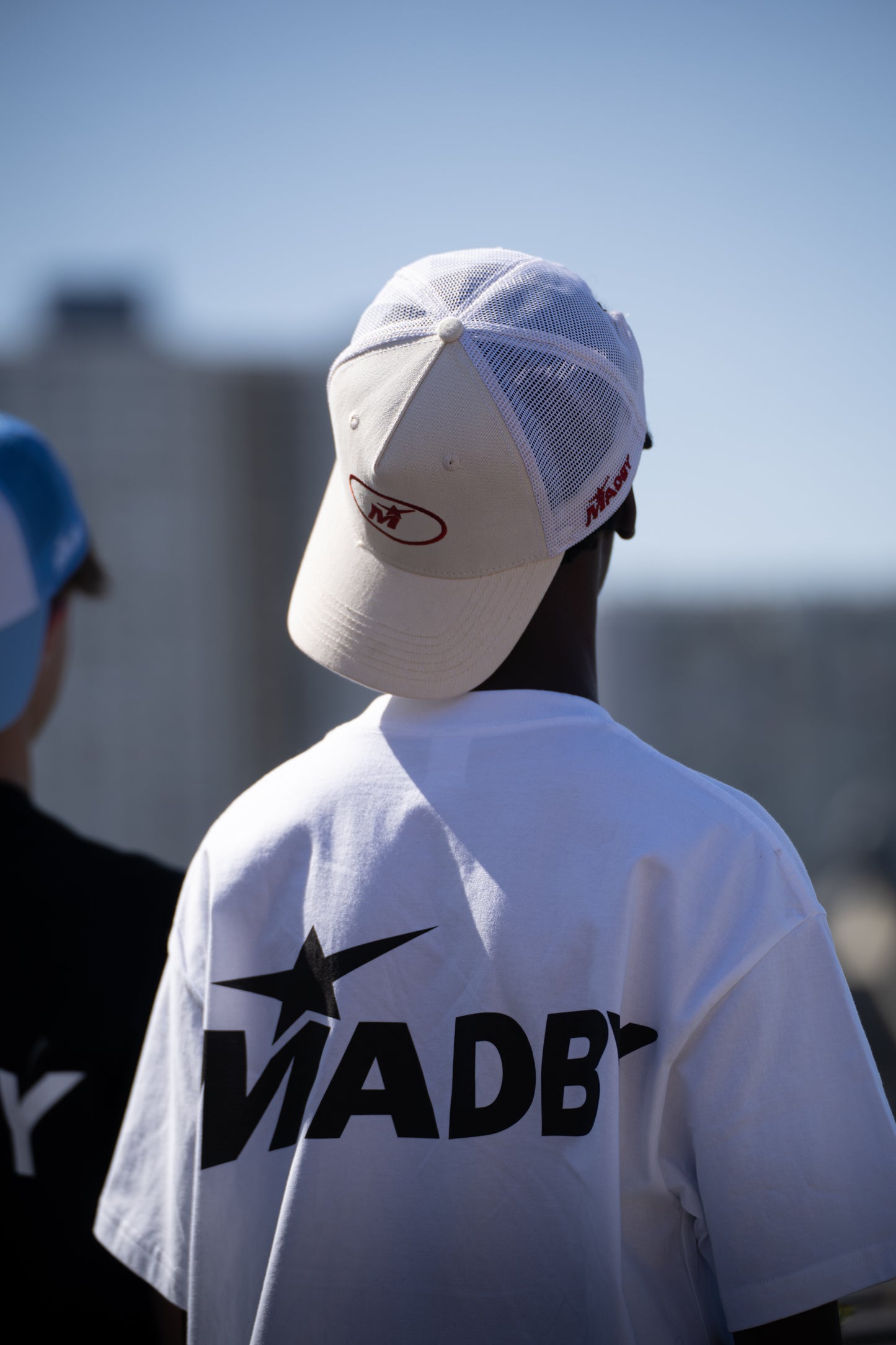 Casquette trucker crème