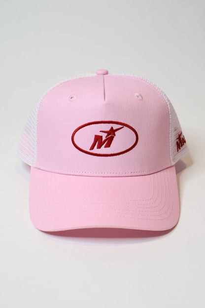 Casquette trucker rose