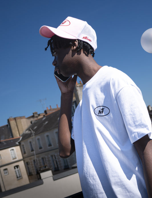 Casquette trucker rose