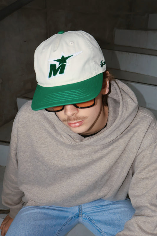 Casquette baseball étoile crème